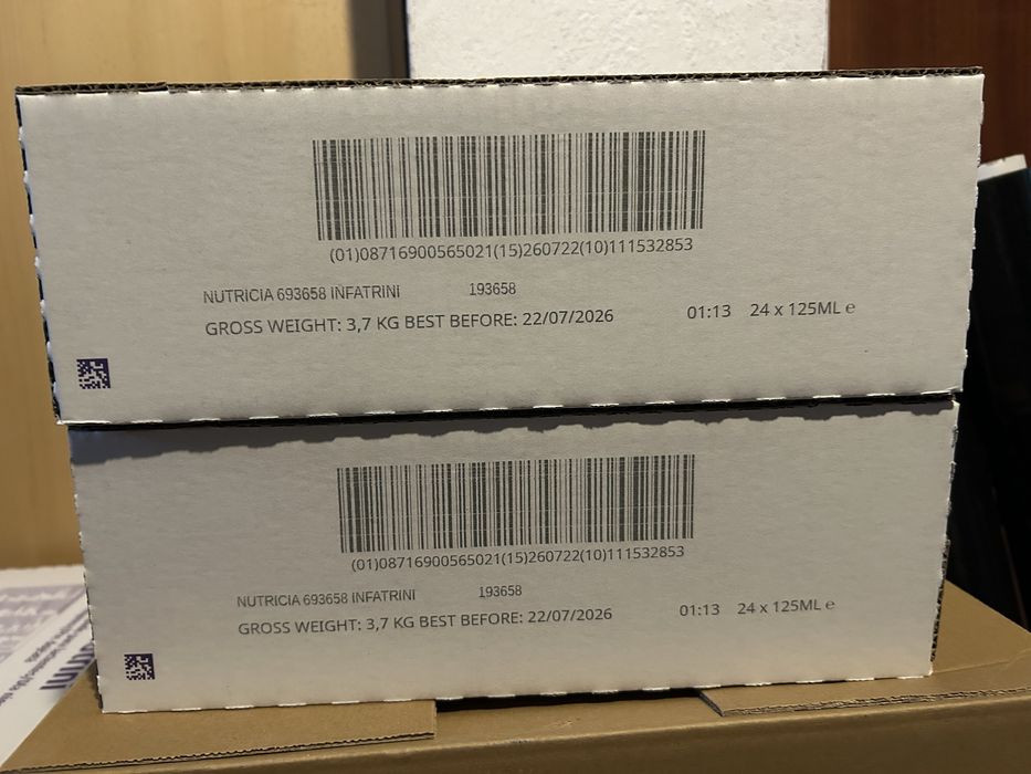 2 kartony mleka infatrini nutricia