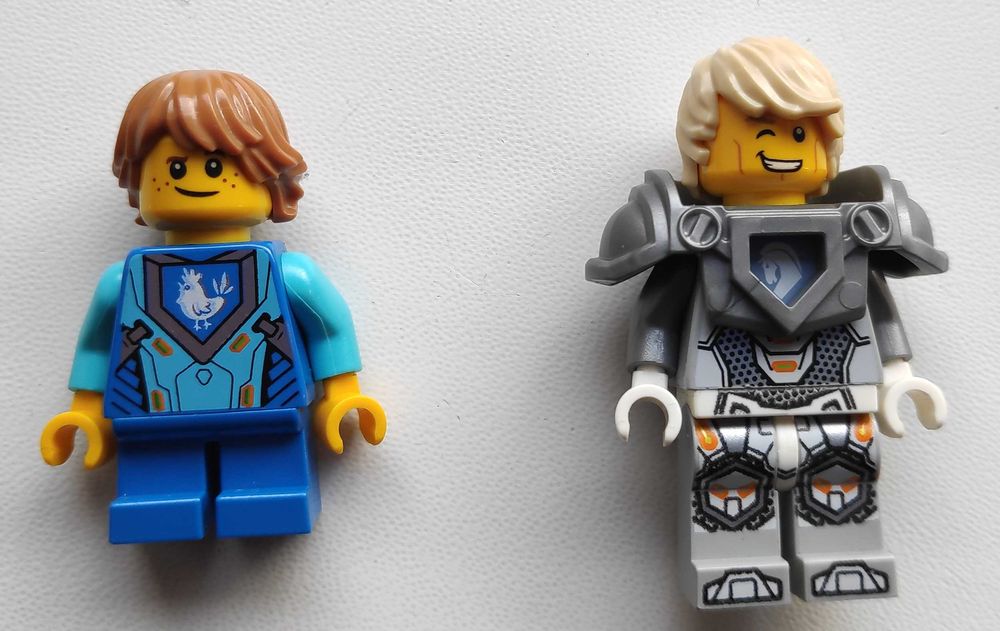 LEGO NEXO KNIGHTS Lance - Hair, Flat Silver Armor nex037 ROBIN nex036