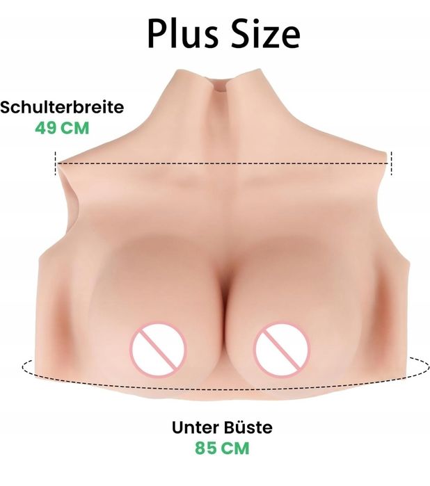 Sztuczny biustonosz gorset silikonowy przebranie
