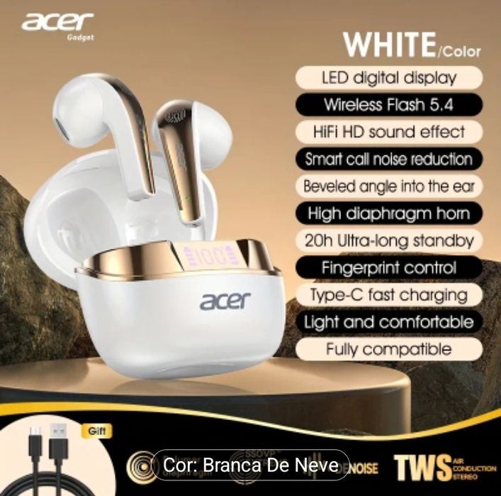 Fones de ouvido acer "original"