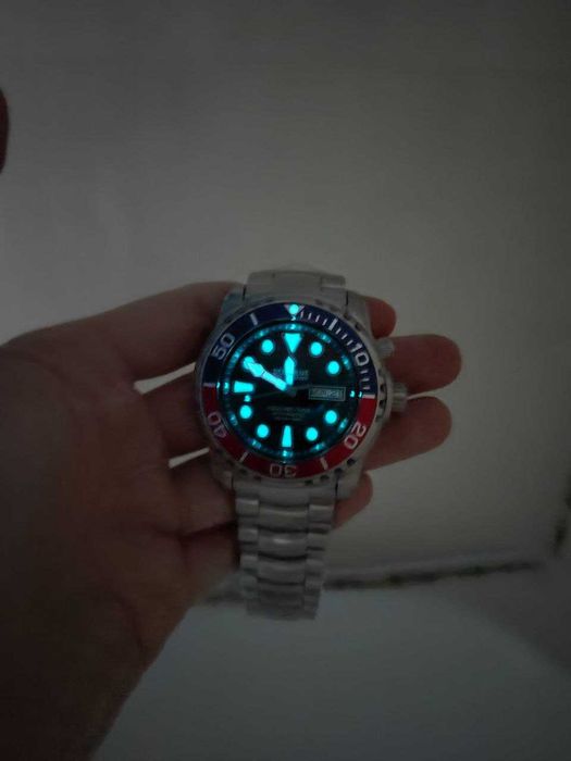 Наручные часы Seiko Deep Blue НОВЫЕ 1000 м 45 мм дайверы с люмом Пепси