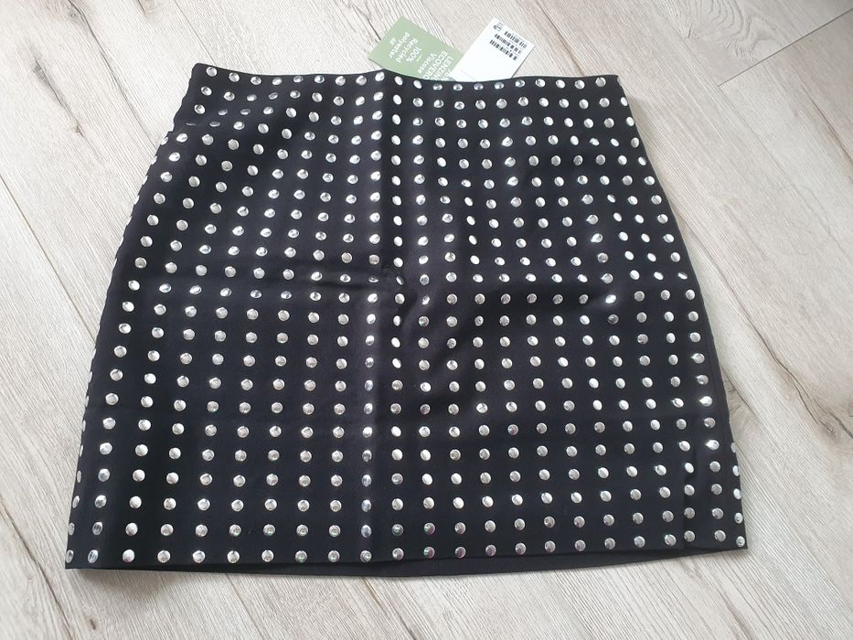 Spódnica mini H&M 38 rockowa
