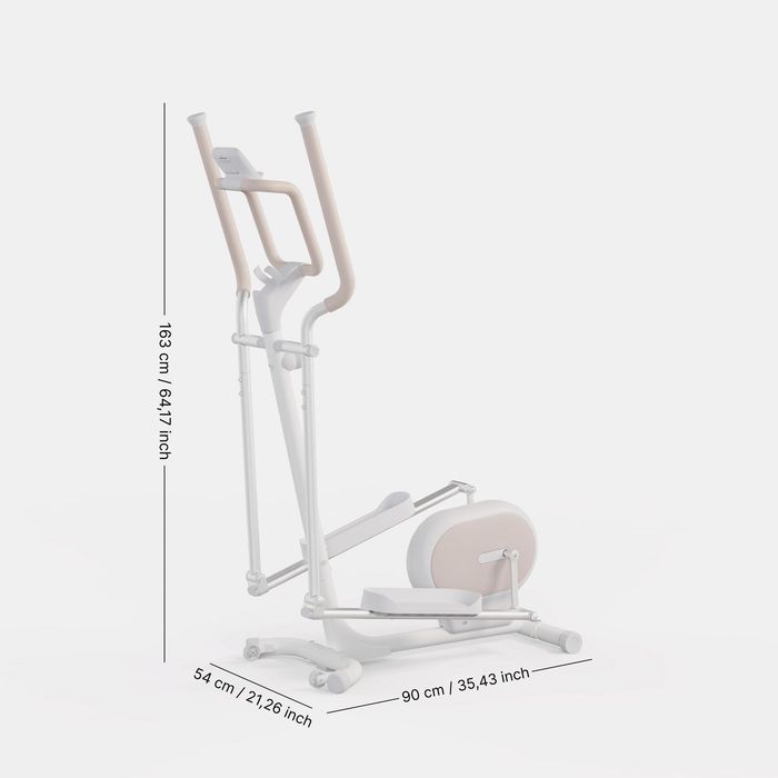 Bicicleta Elíptica Conectada Initial Elliptical 100 Branco
