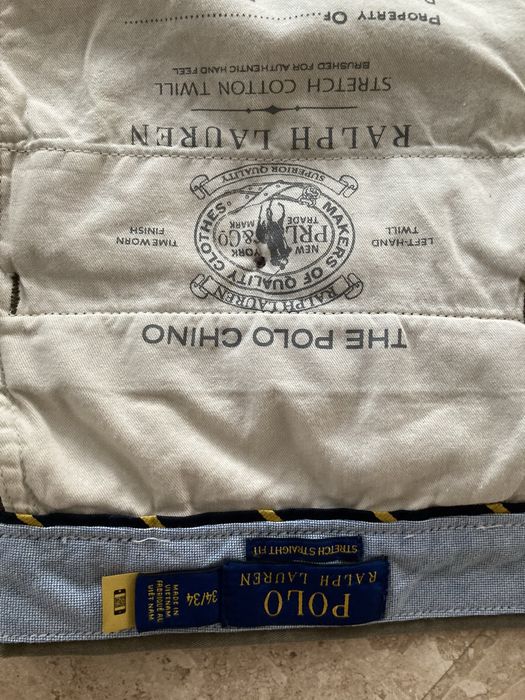 Męskie spodnie chino Ralph Lauren W 34 /L34 r.L