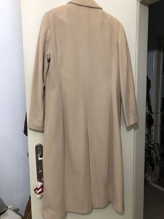 Casaco comprido senhora pura lã