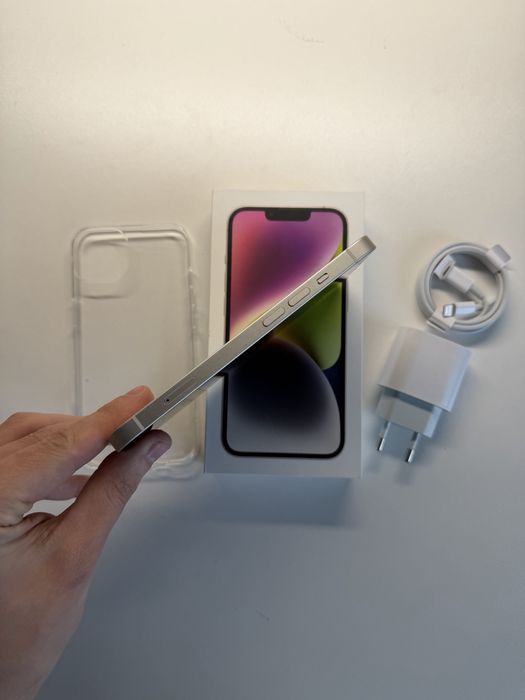 iPhone 14 128gb biały bateria 100% komplet