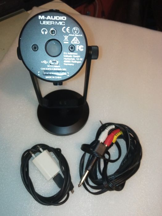 Microfone acústico 4 botões de nivelamento