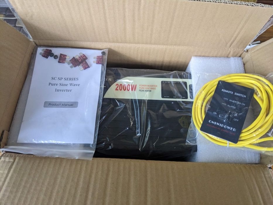 Инвертор чистый синус 2000 Вт пиковая 4000 , swipower