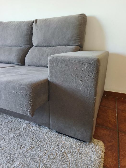 Sofá cinza chaiselong