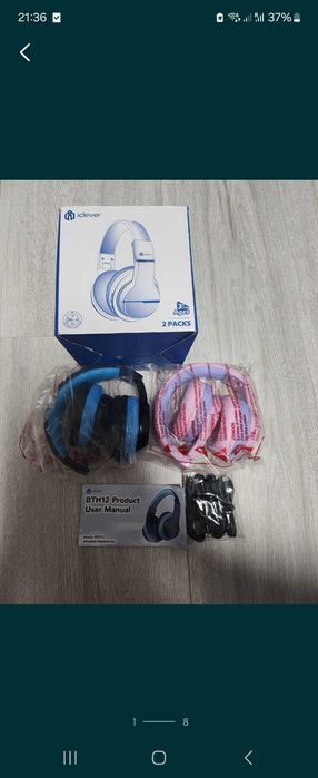 Дитячі навушники для дітей iClever 2, в наборі 2 шт