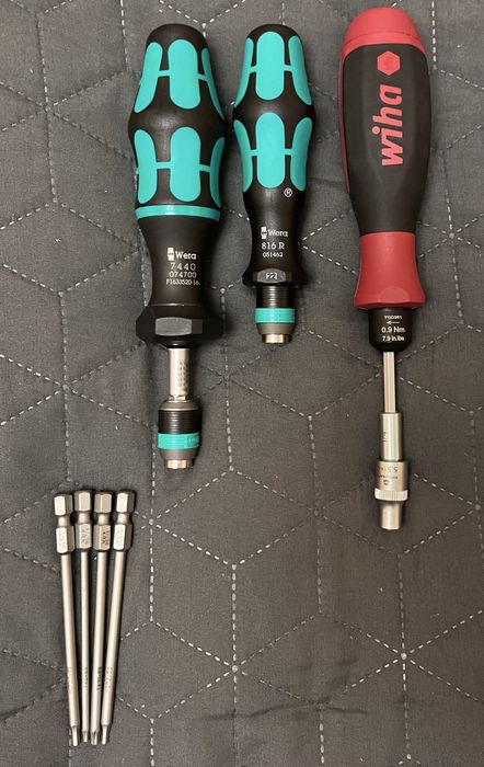 Динамометричні викрутки Wera на 0.3 - 1.2 Nm та Wiha 0.9 Nm 7.9 in.lbs