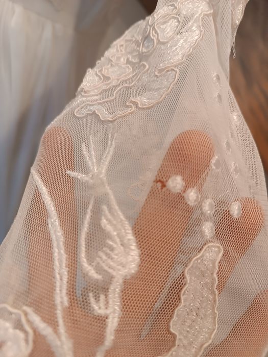 ASOS,Suknia ślubna,tiul,koronka,r 40