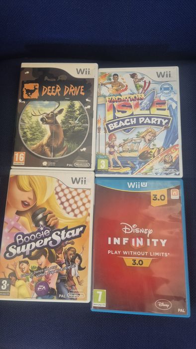 Conjunto  4 jogos Wii