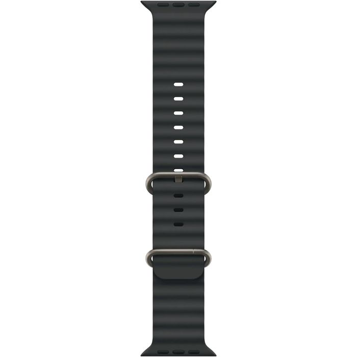 Ремешок Apple 49mm Black Ocean Band - Natural Titanium Finish (MXTL3)