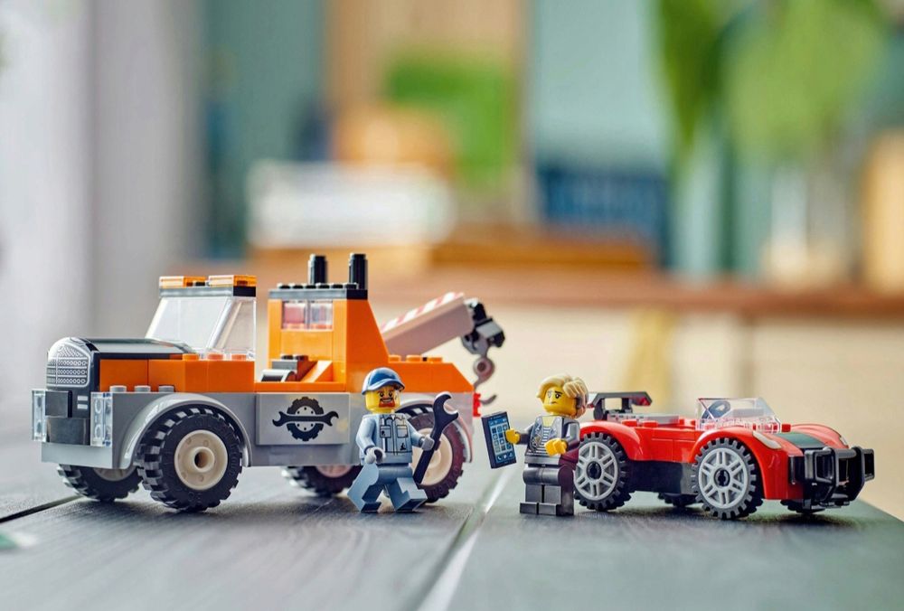 LEGO City 60435 Samochód pomocy drogowej i naprawa sportowego auta