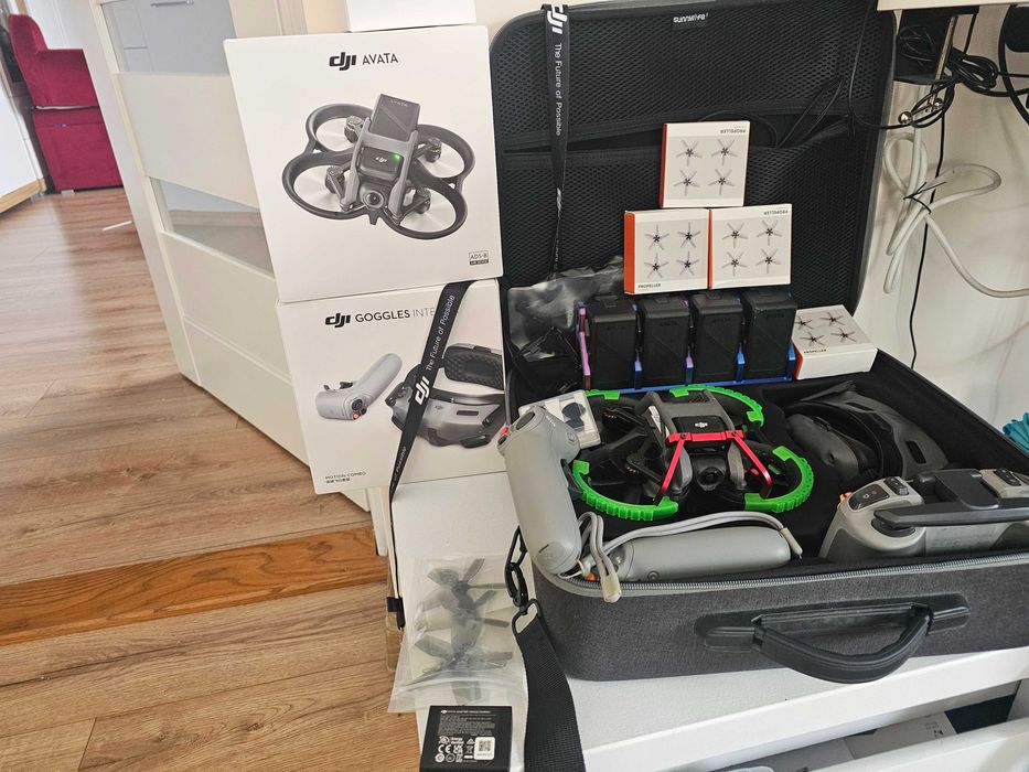 Dron Dji AVATA + 4 baterie + Goggle Integra + 3 kontrolery + Filtry ND