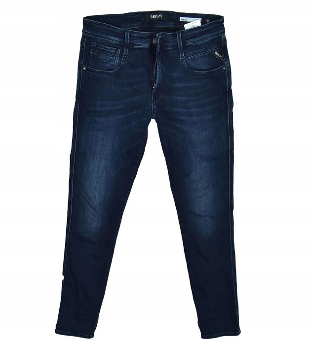 Replay Hyperflex Anbass Slim Fit Męskie Spodnie Jeansy W30 L32