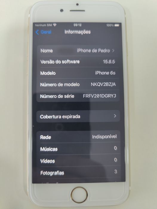 iPhone 6S - 128gb - Branco/Dourado
