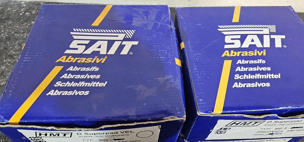 Rzep, krążek ścierny, papier ścierny na piance 3M , Trizact, Kovax