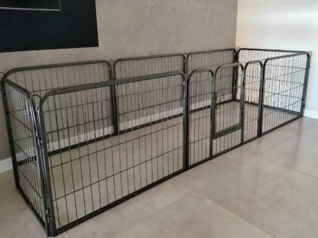 ‼️NOWY‼️ Kojec Zagroda Metalowa dla Psa Królika 8 Paneli 80x60 Modułowy