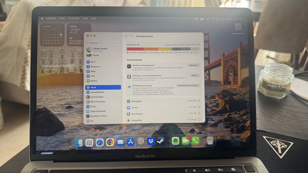 Macbook Pro M1 13” 2020 8gb 256gb