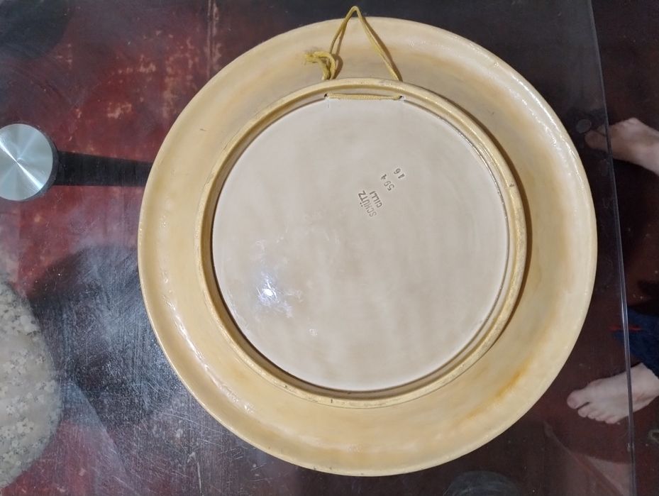 Антикварная настенная тарелка Schutz Cilli