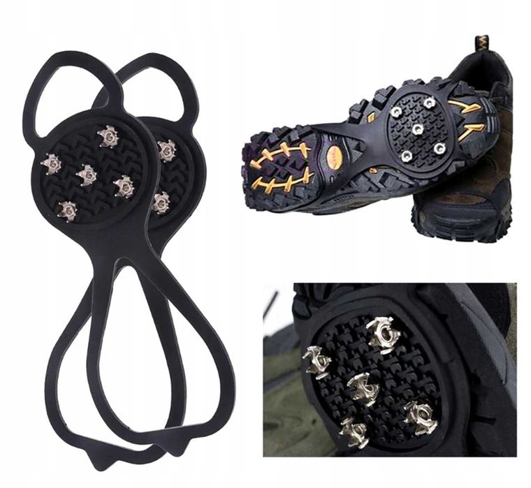 Nakładki antypoślizgowe na buty Do chodzenia Z KOLCAMI Lód Śnieg 39-44