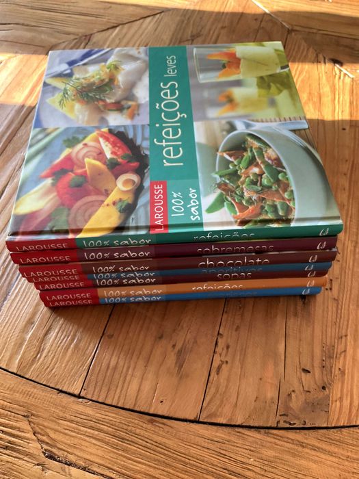 Coleção Larousse de receitas – 7 volumes temáticos em excelente estado