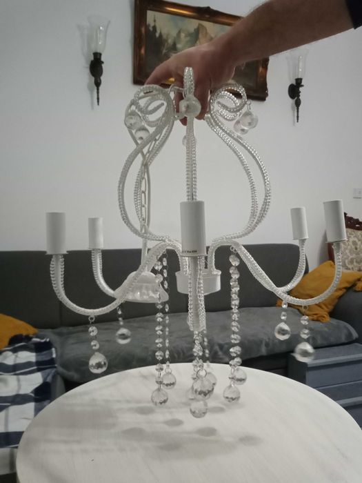 Lampa biała Glamour