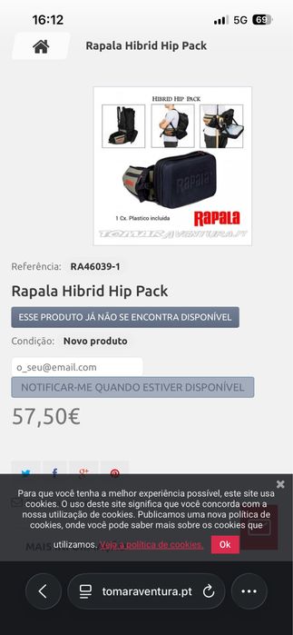 Hip pack rapala hibrido