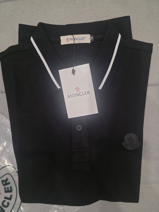 Polo moncler preto novo