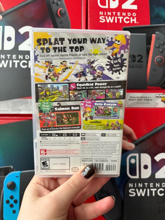 Гра Splatoon 2 на nintendo , картридж з грою на нінтендо, ліцензія