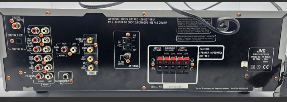 Amplituner JVC zestaw