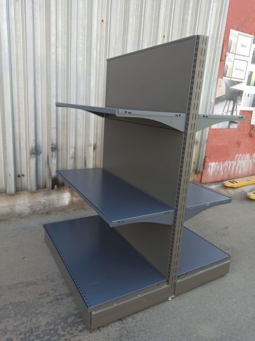 Стелажі з полицями, перфоровані, острівні та пристінні