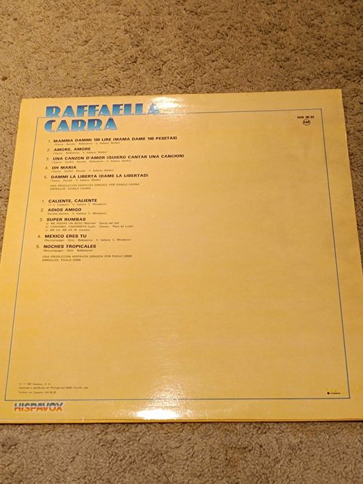 Disco Vinil "Raffaella Carrà - Raffaella Carrà"