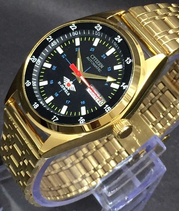 21 Joias Citizen Vintage Ouro / Relógio De Pulso Masculino