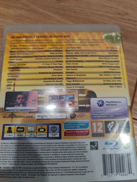 PS2 Singstar Portugal Hits