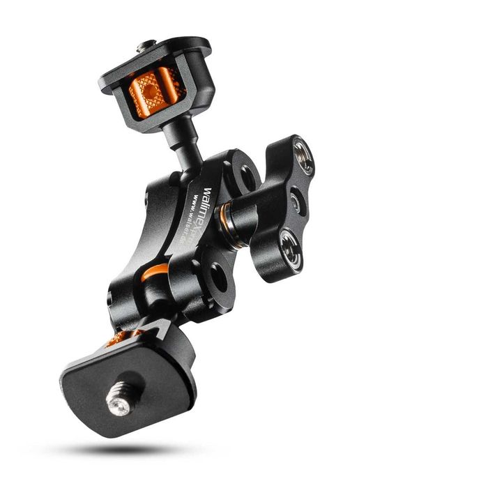 Magic Arm Premium Mini podwójny przegub śruba 1/4 z adapterami do 3/8