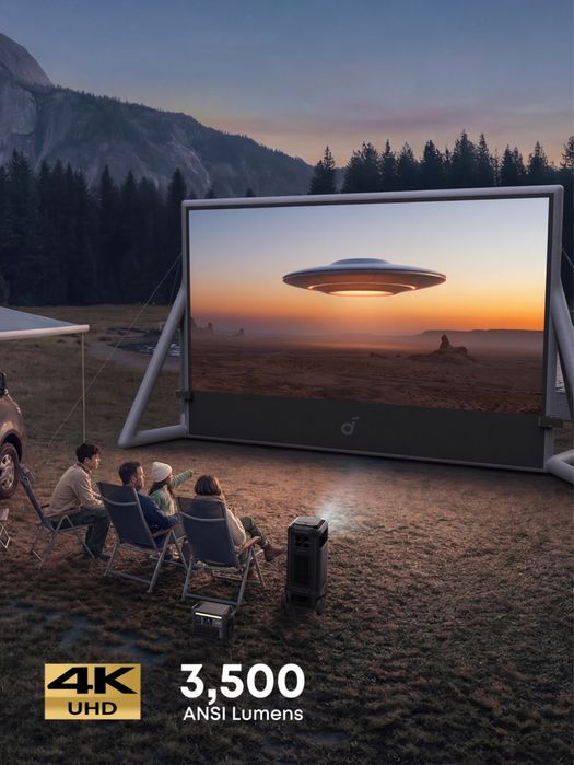 Projektor Nebula X1 Pro 4K  +ekran 200” – Kino plenerowe / Dolby Atmos