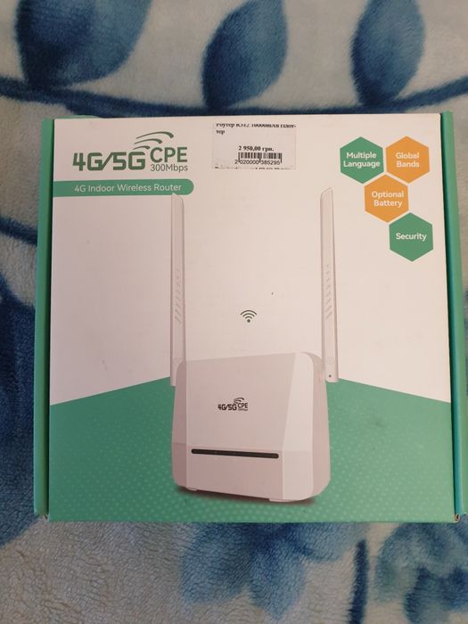 4G  Wi-Fi  роутер Tianjie R312 з батареєю на 10000 мАг