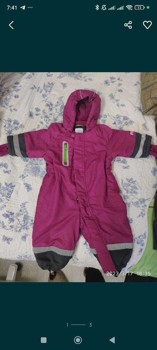 Осінній комбенізон на дівчинку, 74р.