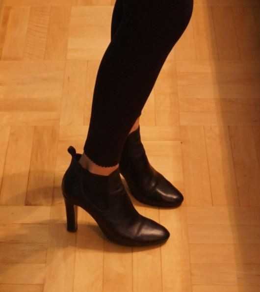 Prima Moda Botki 39 25,5 cm Skóra naturalna Kozaki Buty na słupku