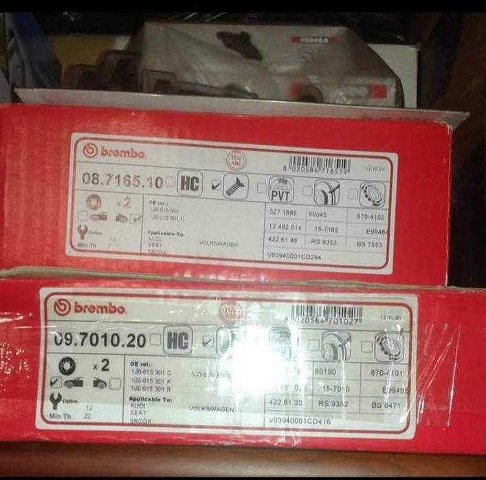 Conjunto 4 Discos Brembo Novos Audi A3 8l