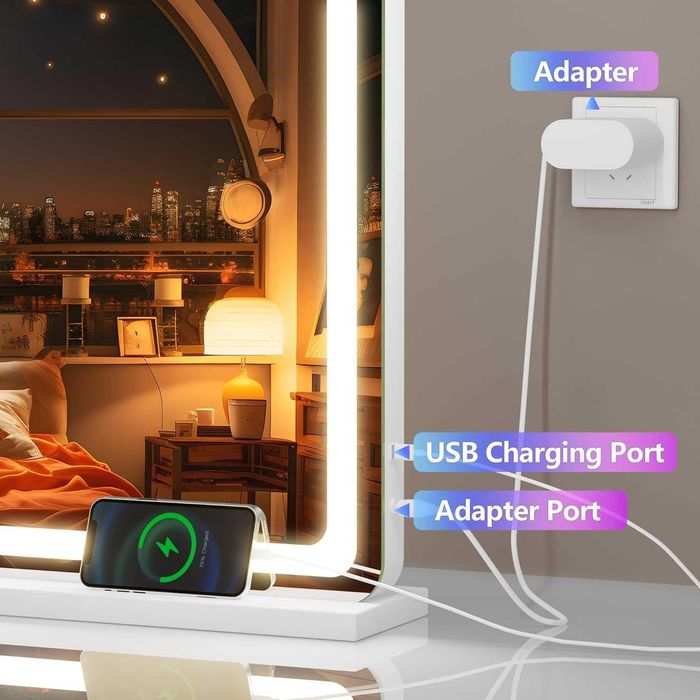 Nowe lustro LED / 120 x 75 cm / kosmetyczne / Hasipu / dotykowe / R335!