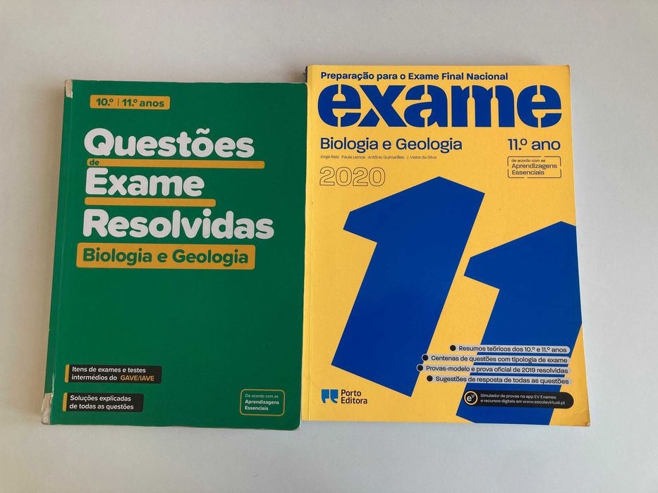 2 manuais EXAME biologia geologia