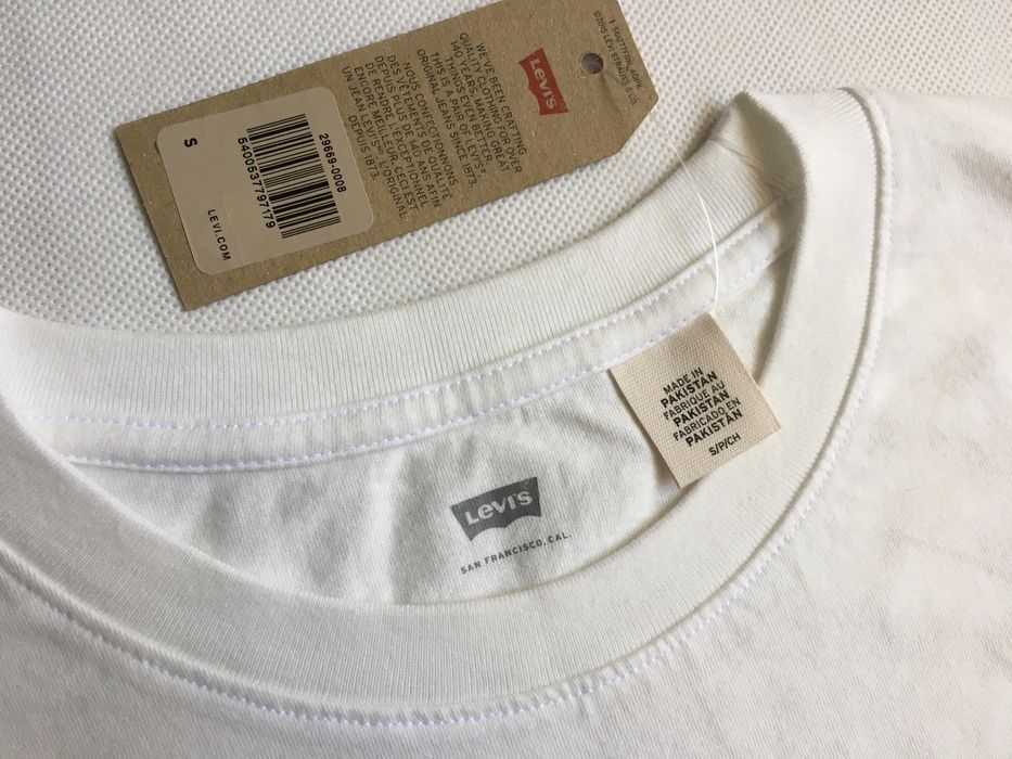 LEVI’S koszulka tank top cream S 36 damska logo summer