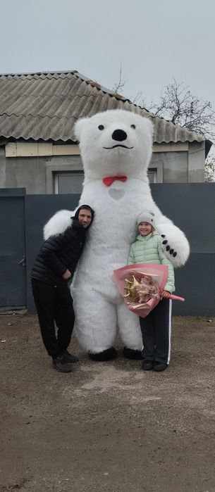 Привітання від ведмедика 1200 гривень плюс подарунок