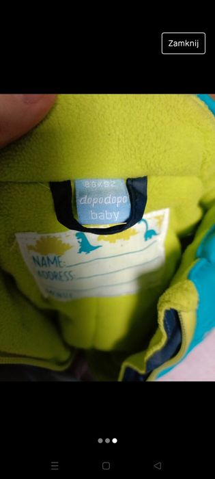 Kombinezon zimowy 86-92