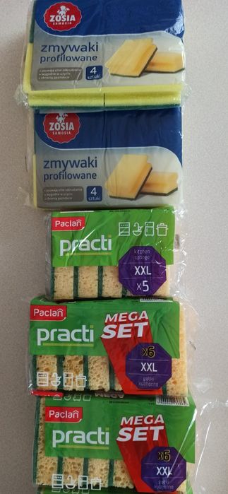 Zmywaki kuchenne i łazienkowe (pakiet 15opakowań)