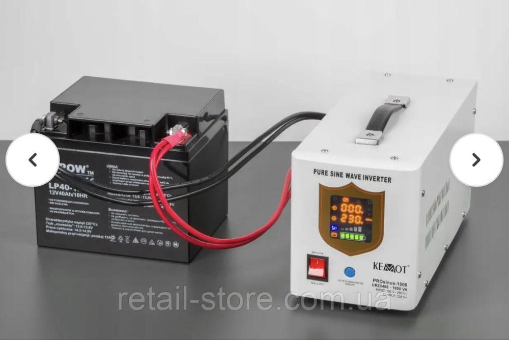 Аварійне джерело живлення Kemot PROsinus-1000